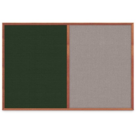 United Visual Products Slim Style Indoor Enclosed Corkboard, 30 UV503SC-GOLD-ULTMAR